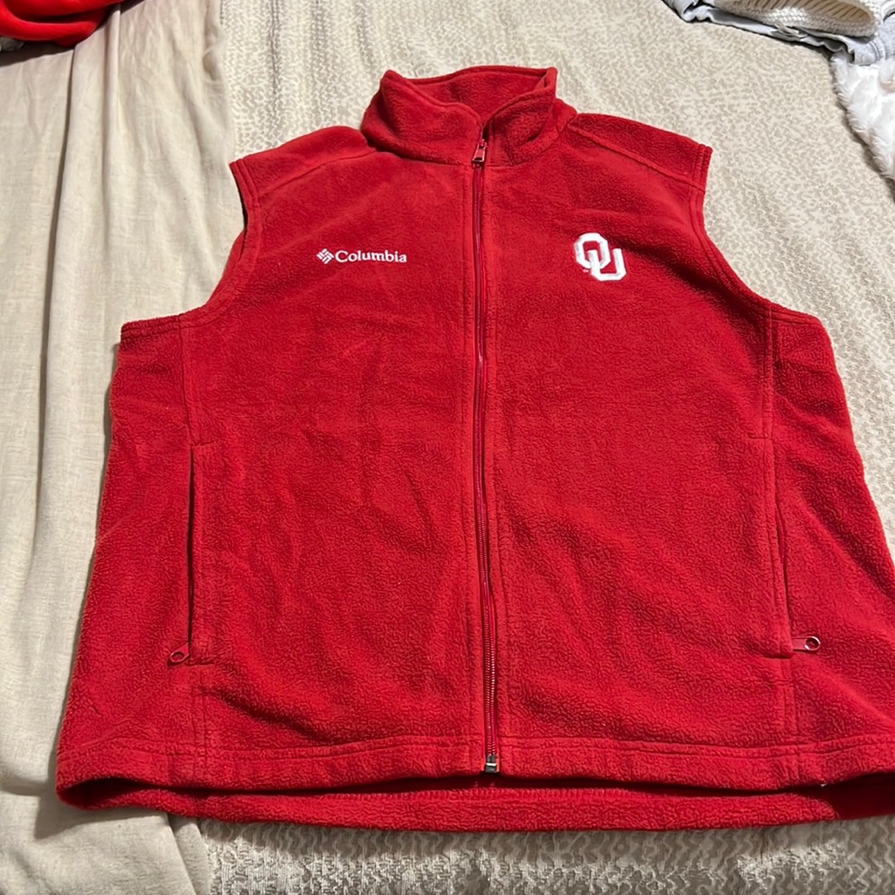 Oklahoma Sooners Columbia Sweater Vest Medium